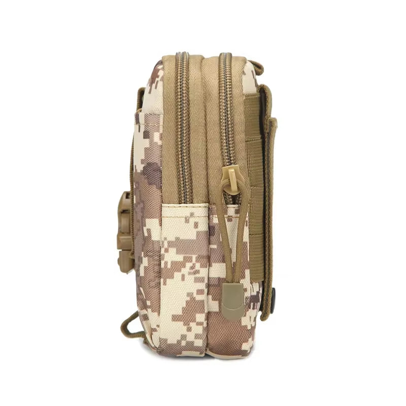 MOLLE Pouch Belt Waist Pack Men Small Pocket Survival Tool Bag for Running Travel Camping Hunting Airsoft
