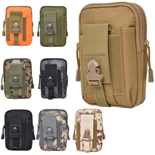 MOLLE Pouch Belt Waist Pack Men Small Pocket Survival Tool Bag for Running Travel Camping Hunting Airsoft